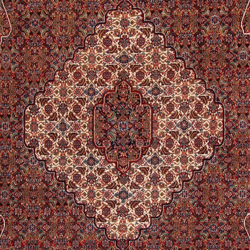 Persisk tæppe - Nain - 323 x 256 cm - mørkerød