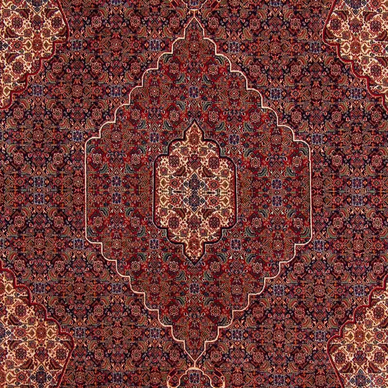 Persisk tæppe - Nain - 335 x 263 cm - mørkerød