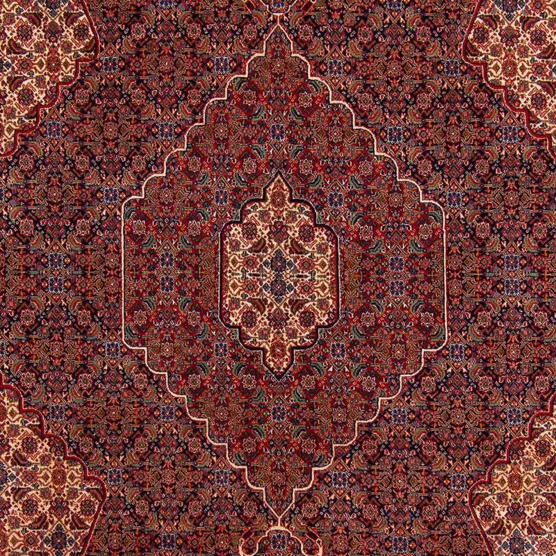 Persisk tæppe - Nain - 335 x 263 cm - mørkerød