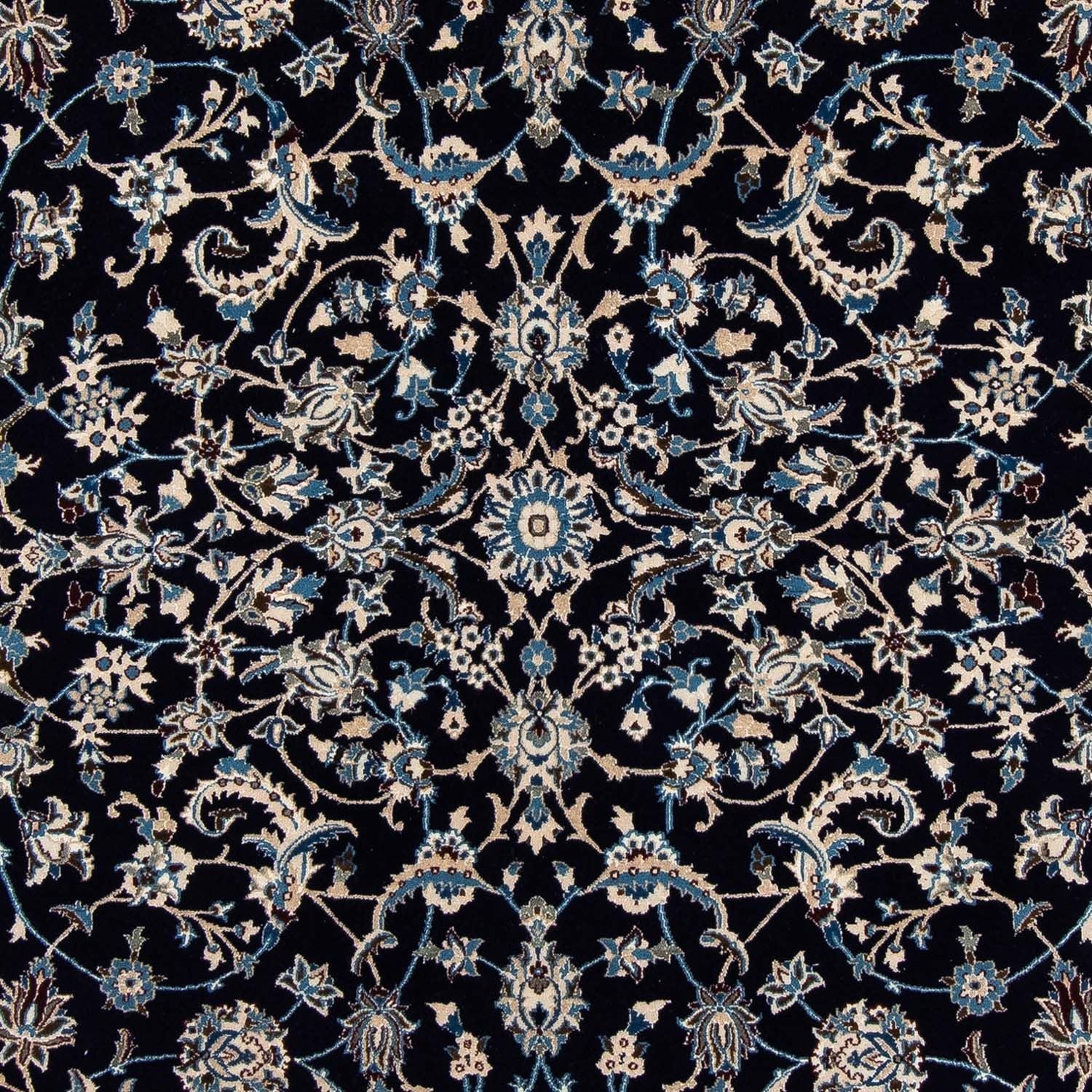 Persisk tæppe - Nain - 295 x 199 cm - mørkeblå