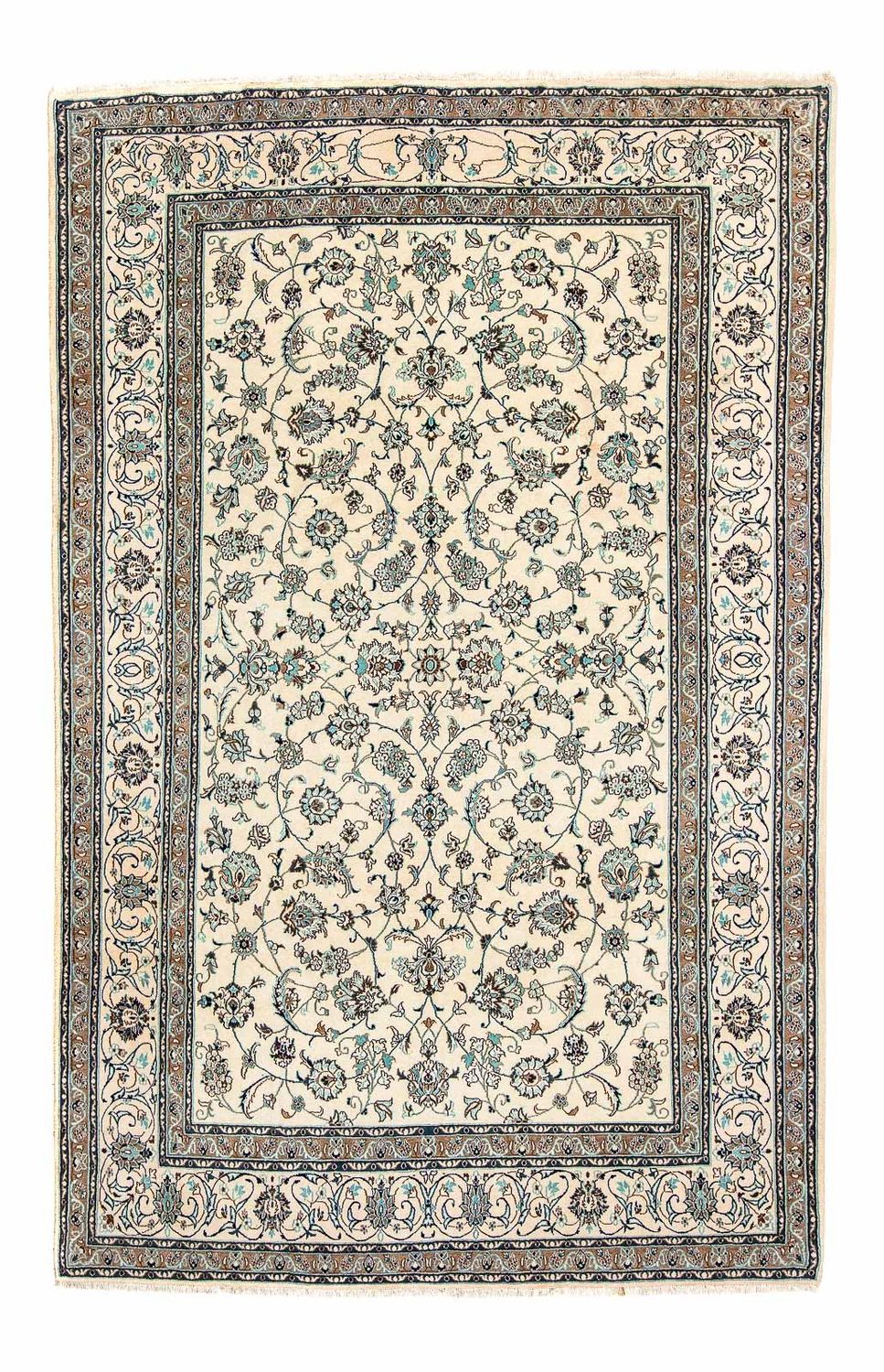 Persisk tæppe - Nain - 306 x 202 cm - beige