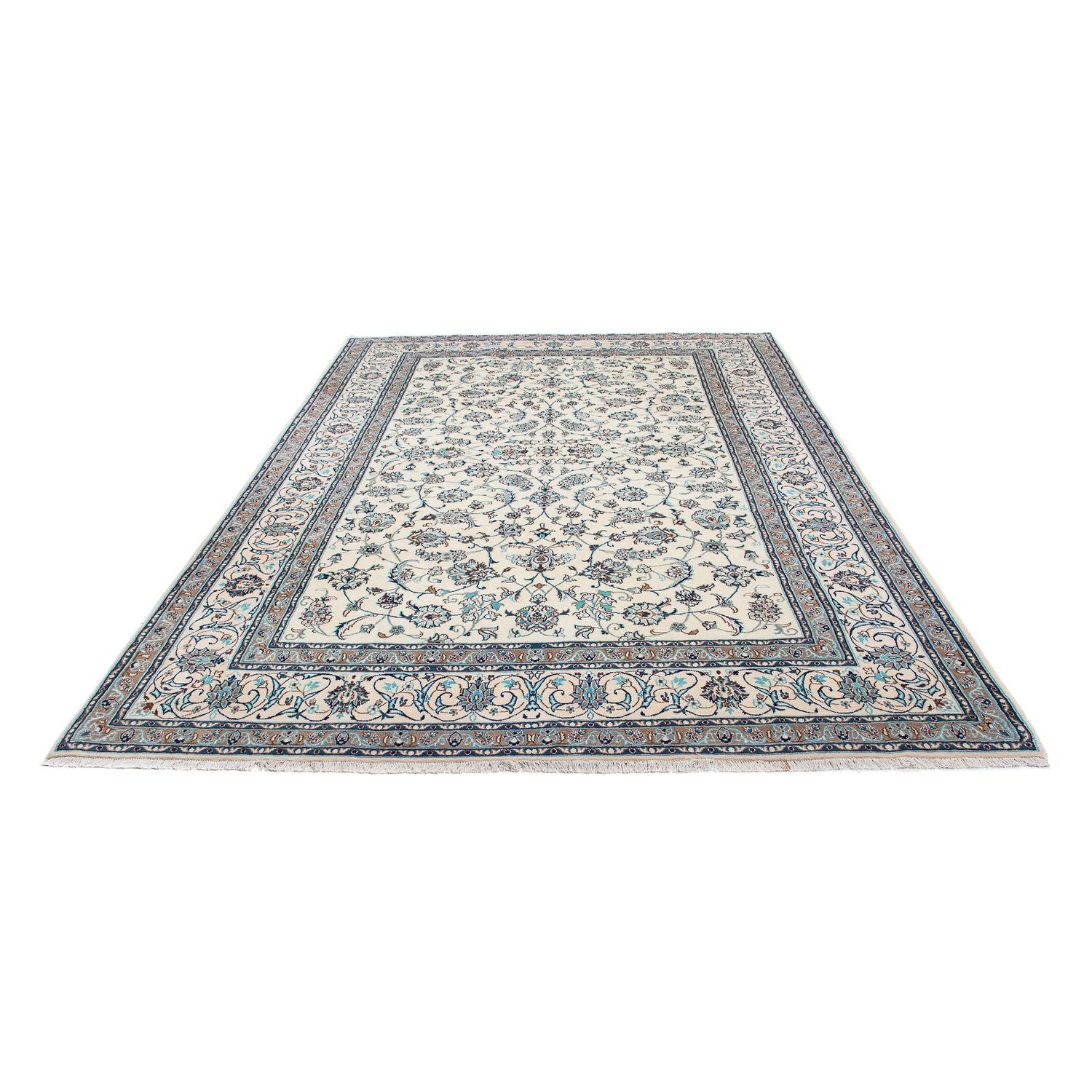 Persisk tæppe - Nain - 306 x 202 cm - beige