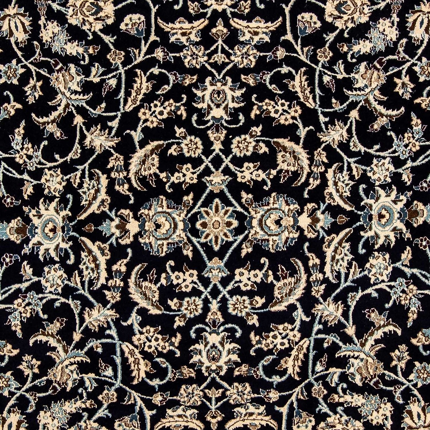 Persisk tæppe - Nain - 280 x 199 cm - mørkeblå