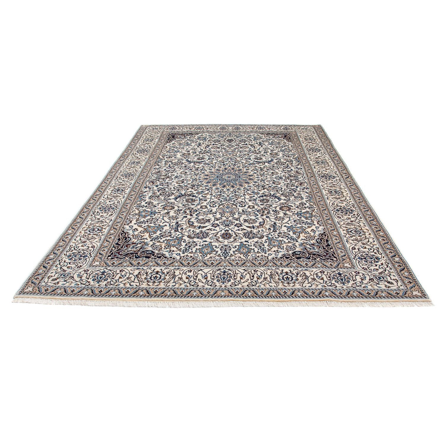 Persisk tæppe - Nain - 291 x 196 cm - beige