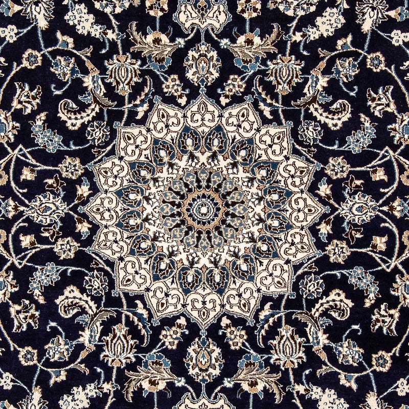 Persisk tæppe - Nain - 297 x 194 cm - mørkeblå