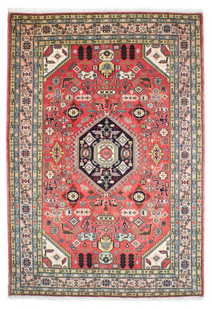 Persisk tæppe - Nain - 241 x 168 cm - lysrød