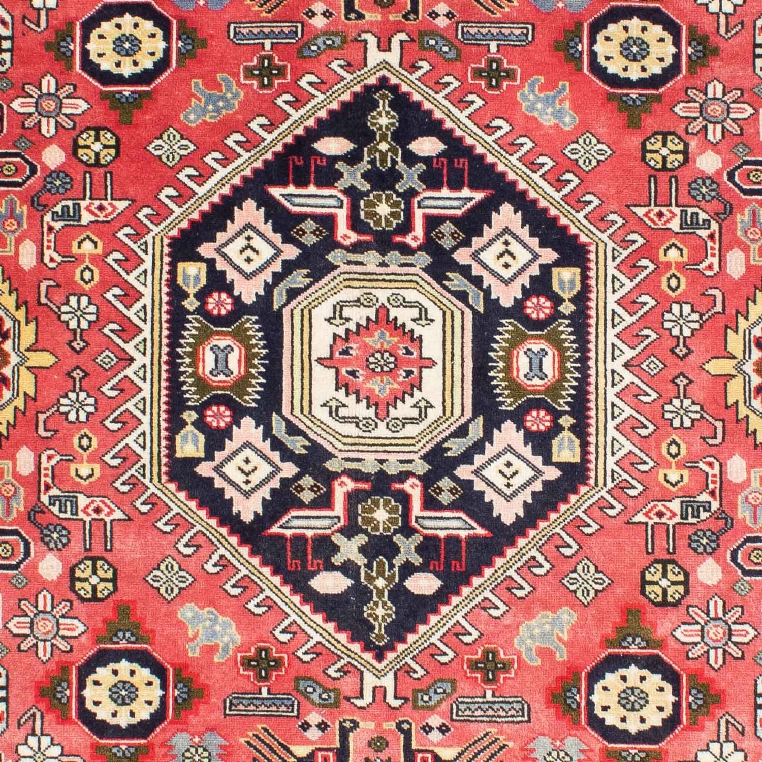 Persisk tæppe - Nain - 241 x 168 cm - lysrød