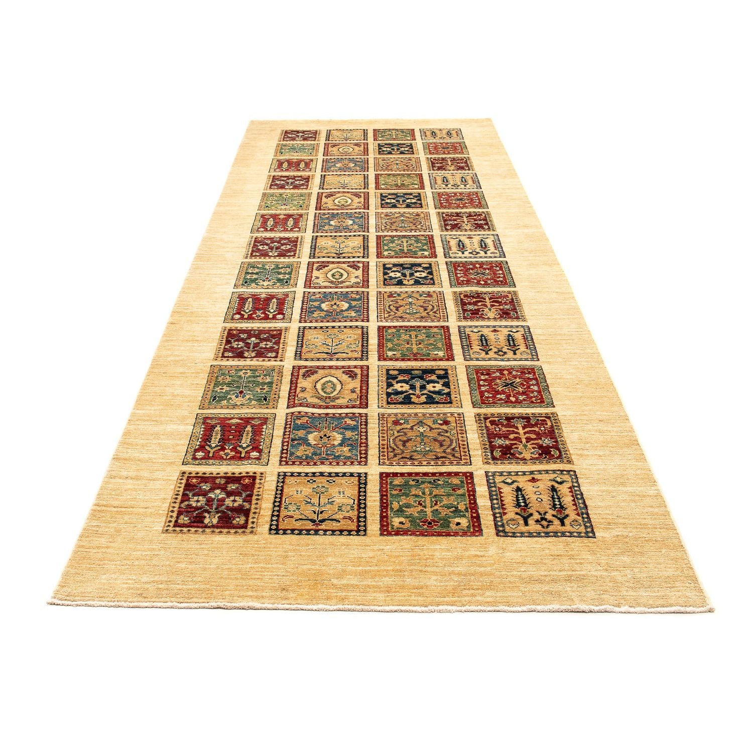 Løber Persisk tæppe - Nomadisk - 360 x 129 cm - beige