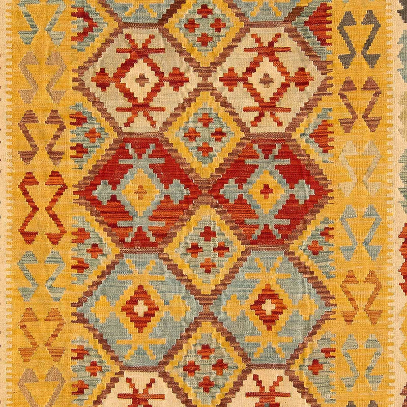 Kelim Carpet - Splash - 296 x 200 cm - flerfarvet