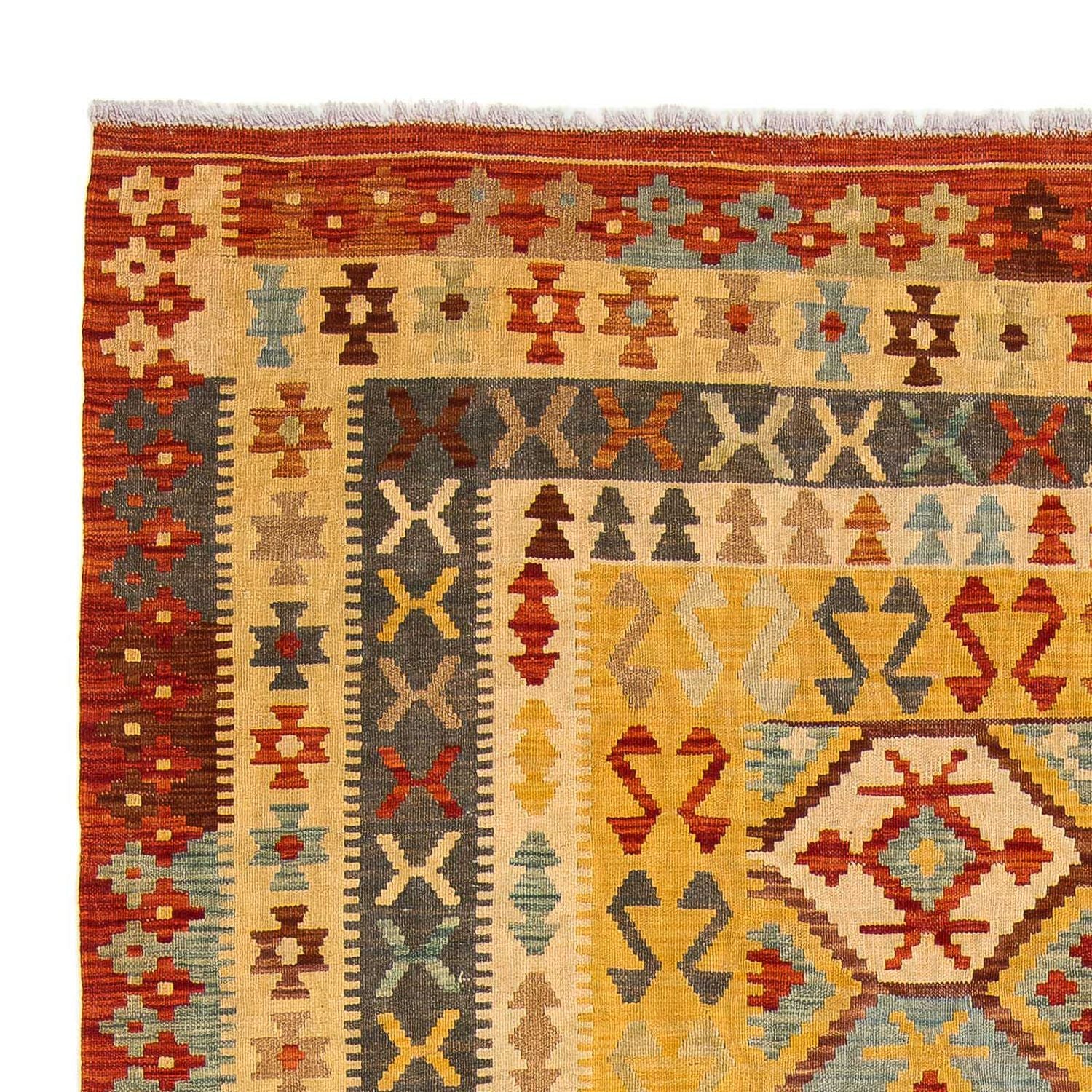 Kelim Carpet - Splash - 296 x 200 cm - flerfarvet