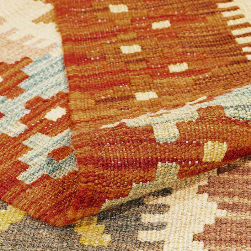 Kelim Carpet - Splash - 296 x 200 cm - flerfarvet