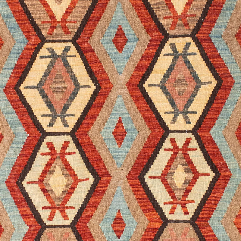 Kelim-tæppe - orientalsk - 198 x 152 cm - rød