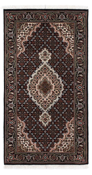 Persisk tæppe - Tabriz - 141 x 73 cm - mørkeblå