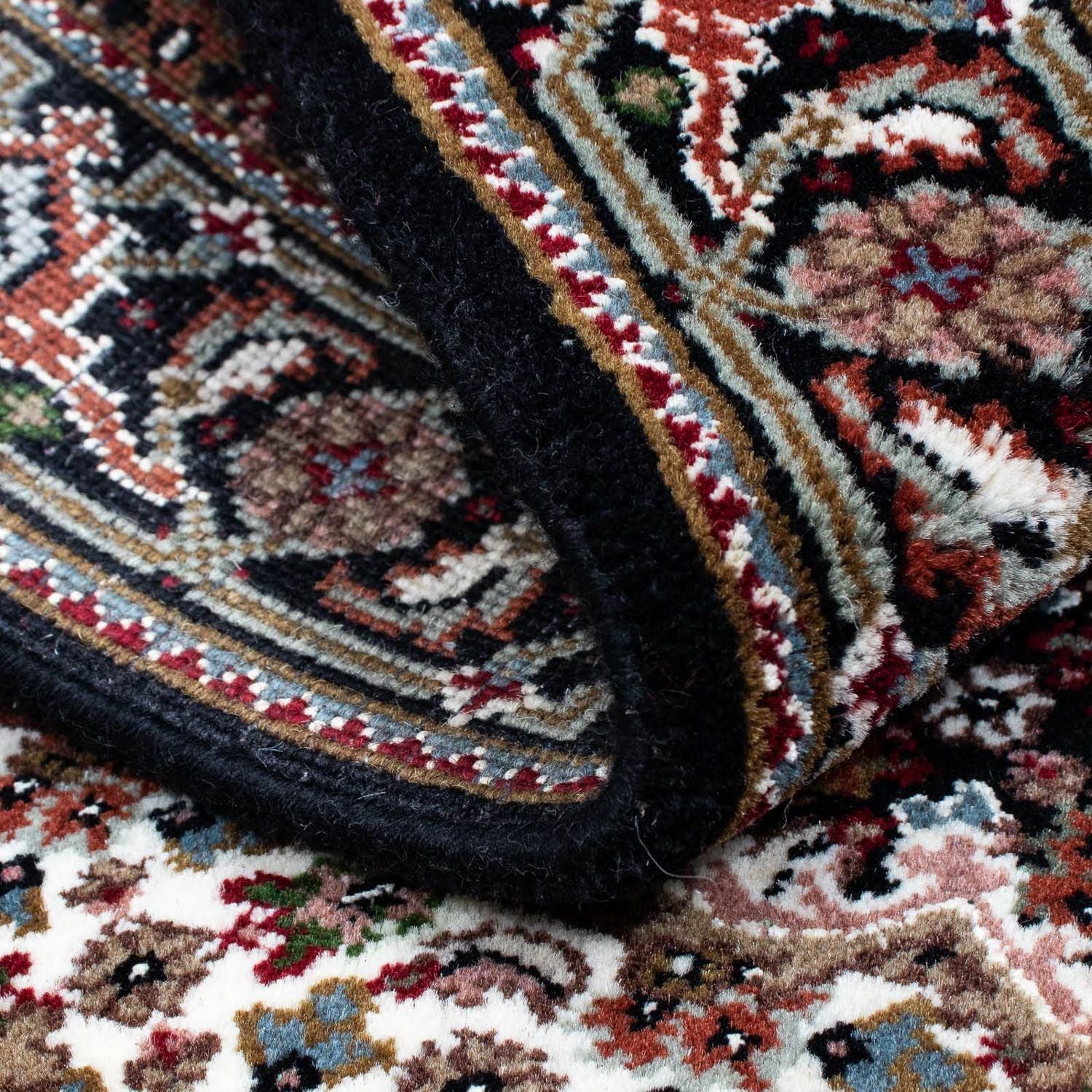 Persisk tæppe - Tabriz - 141 x 73 cm - mørkeblå