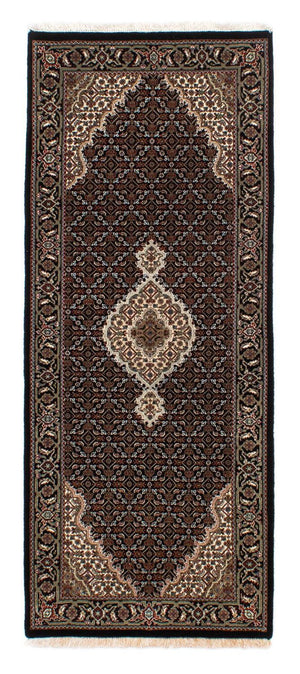 Løber Persisk tæppe - Tabriz - 195 x 79 cm - mørkeblå