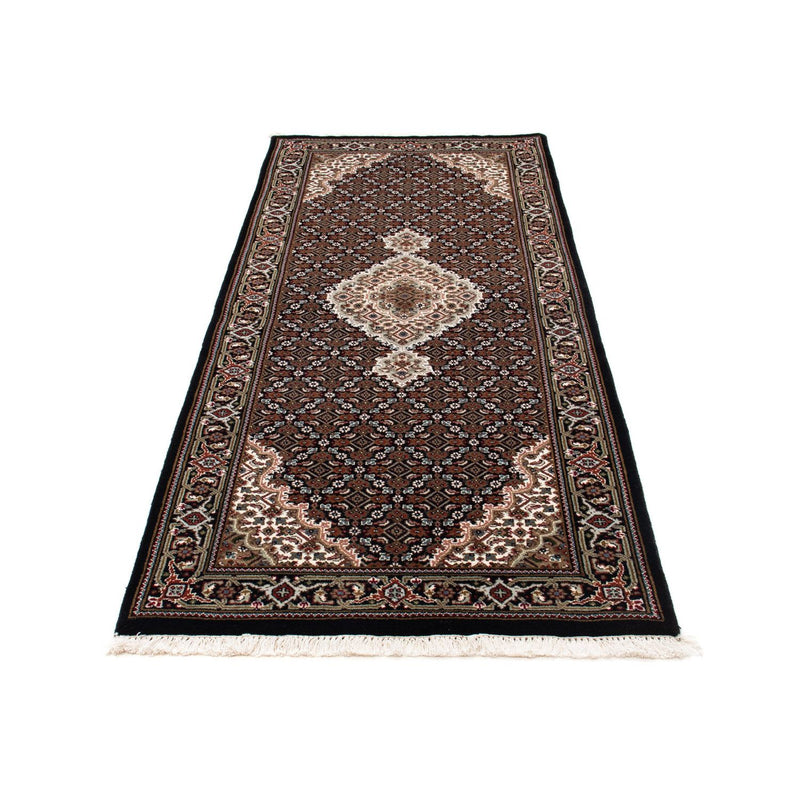 Løber Persisk tæppe - Tabriz - 199 x 81 cm - mørkeblå