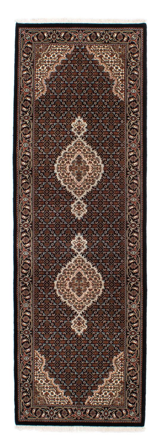 Løber Persisk tæppe - Tabriz - 251 x 82 cm - mørkeblå