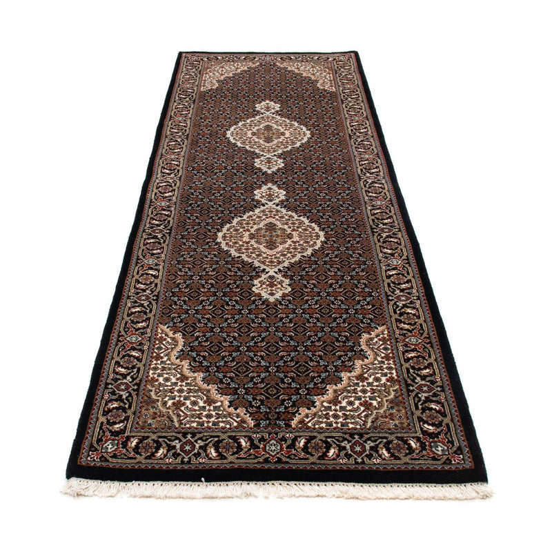 Løber Persisk tæppe - Tabriz - 251 x 82 cm - mørkeblå