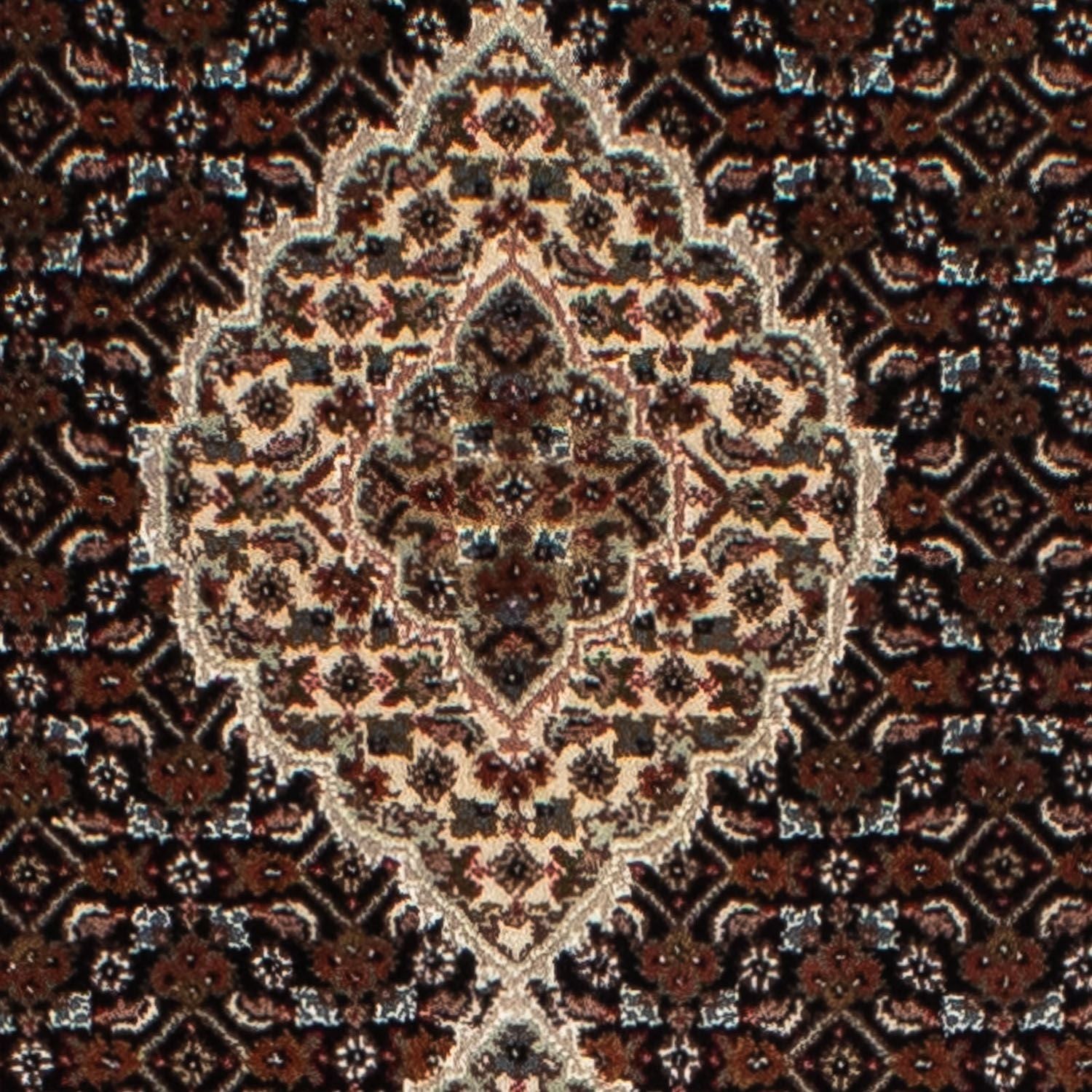 Løber Persisk tæppe - Tabriz - 393 x 83 cm - mørkeblå