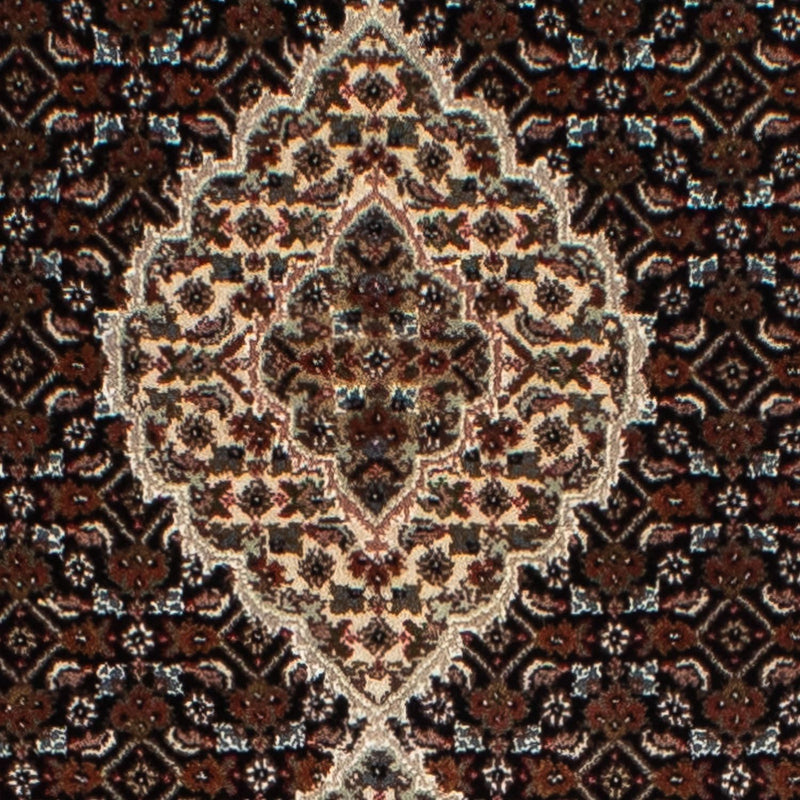 Løber Persisk tæppe - Tabriz - 393 x 83 cm - mørkeblå