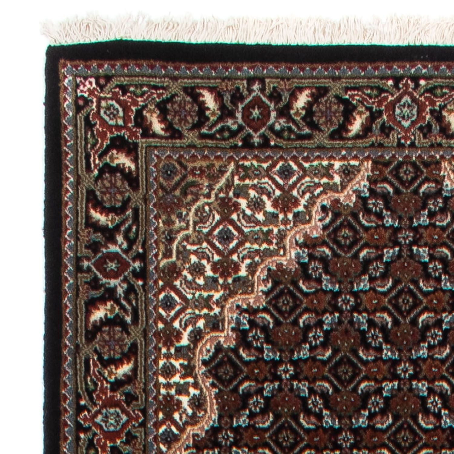 Løber Persisk tæppe - Tabriz - 393 x 83 cm - mørkeblå