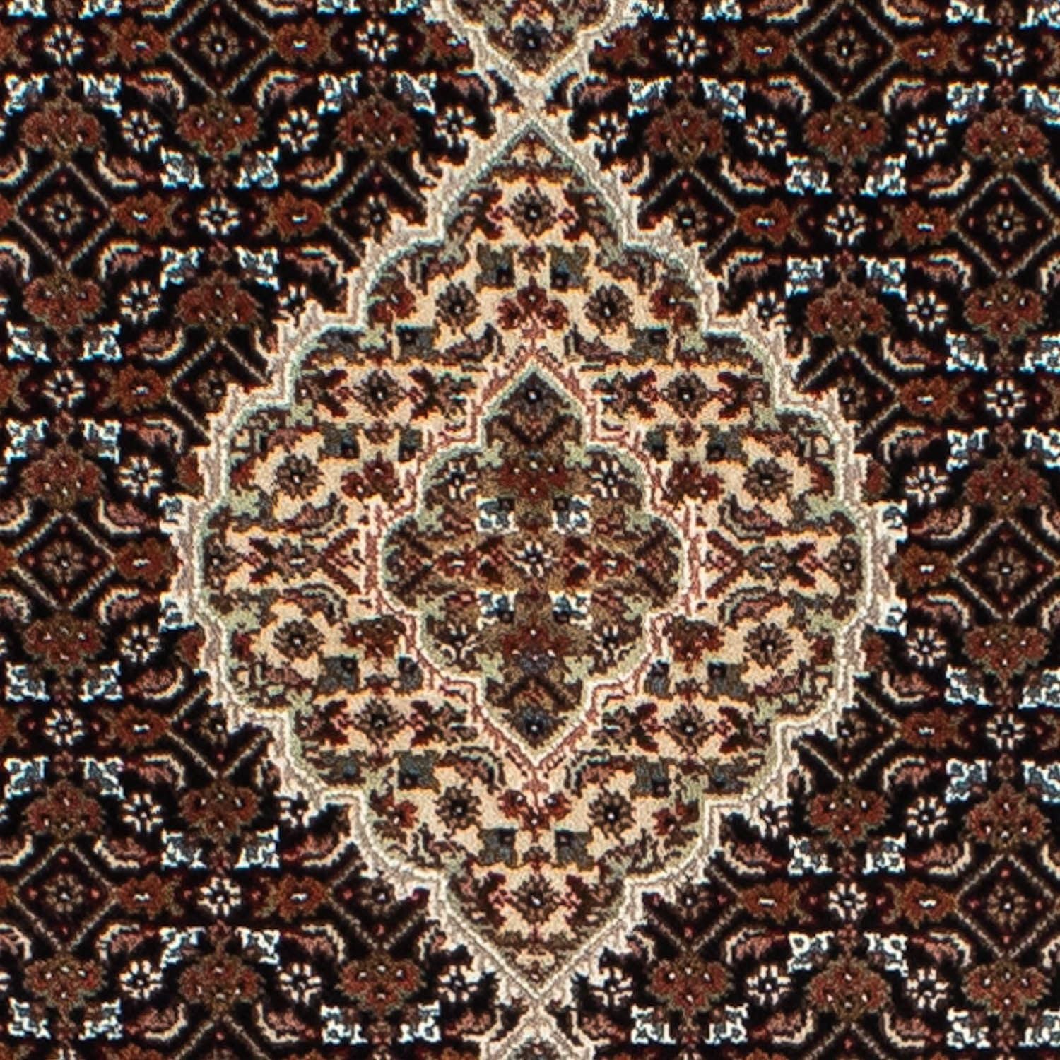 Løber Persisk tæppe - Tabriz - 401 x 82 cm - mørkeblå