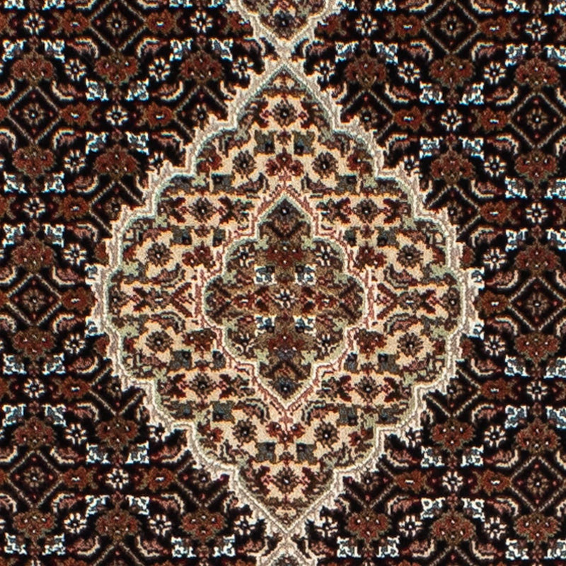 Løber Persisk tæppe - Tabriz - 401 x 82 cm - mørkeblå
