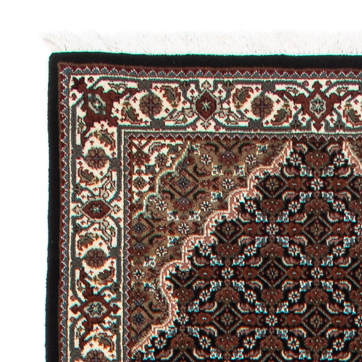 Løber Persisk tæppe - Tabriz - 401 x 82 cm - mørkeblå