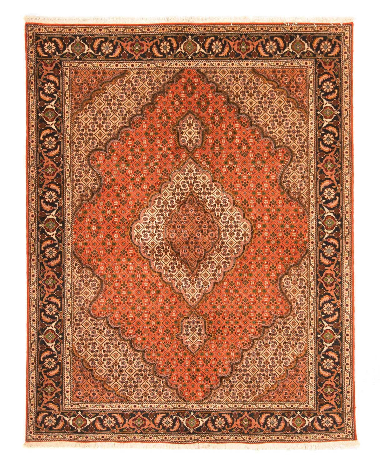 Persisk tæppe - Tabriz - 205 x 145 cm - rust