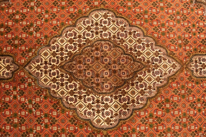 Persisk tæppe - Tabriz - 205 x 145 cm - rust
