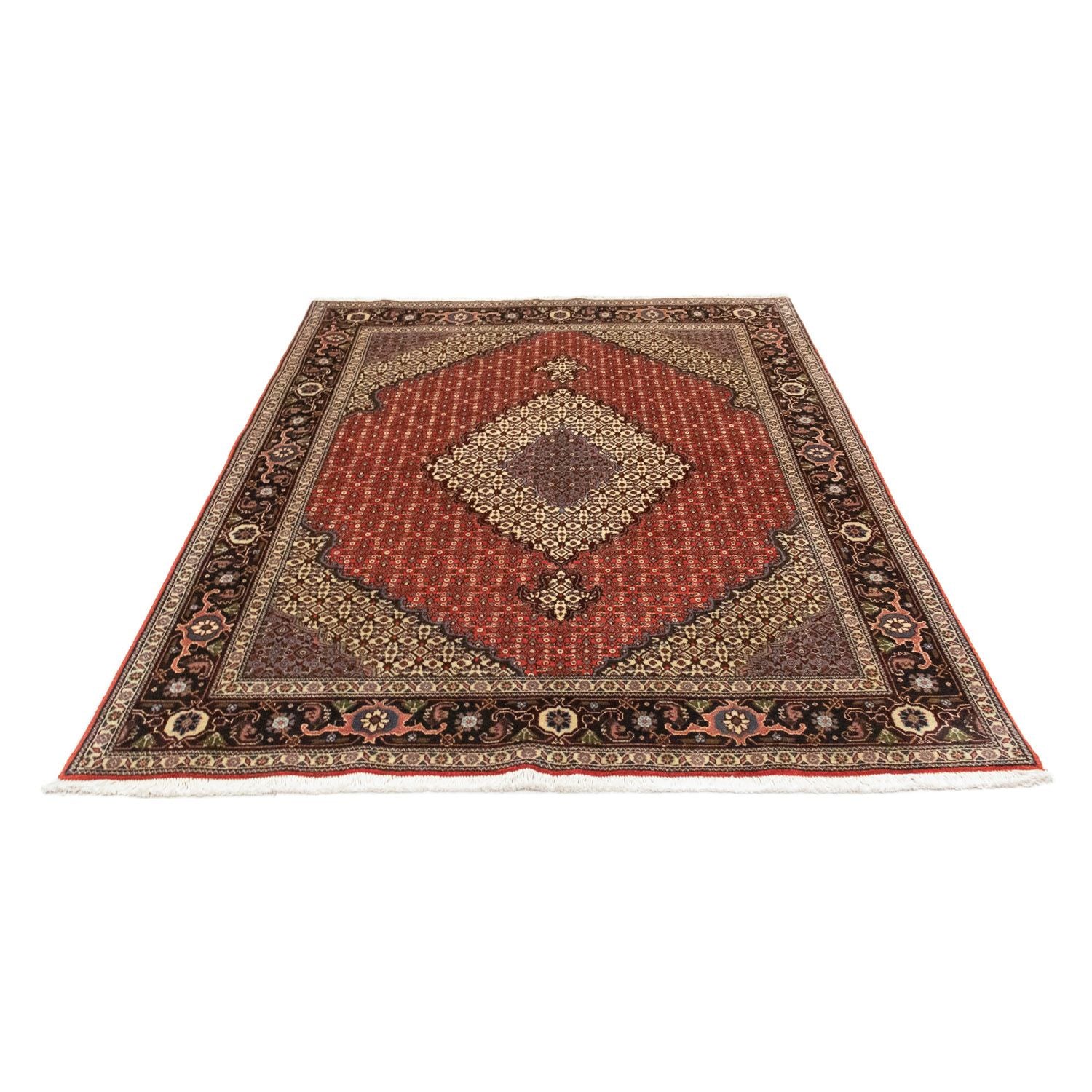 Persisk tæppe - Tabriz - 208 x 146 cm - lysrød