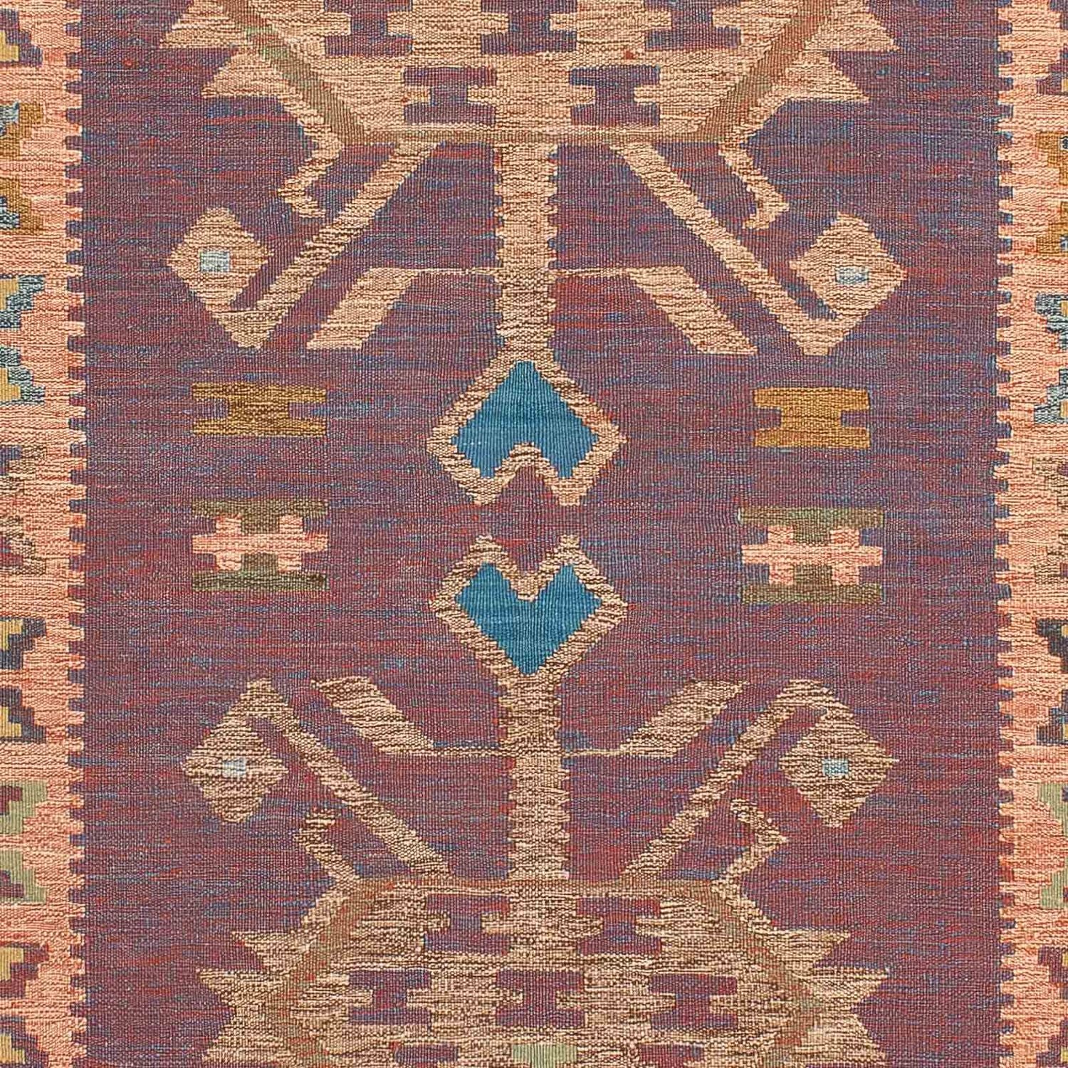 Kelim-tæppe - orientalsk - 207 x 151 cm - flerfarvet