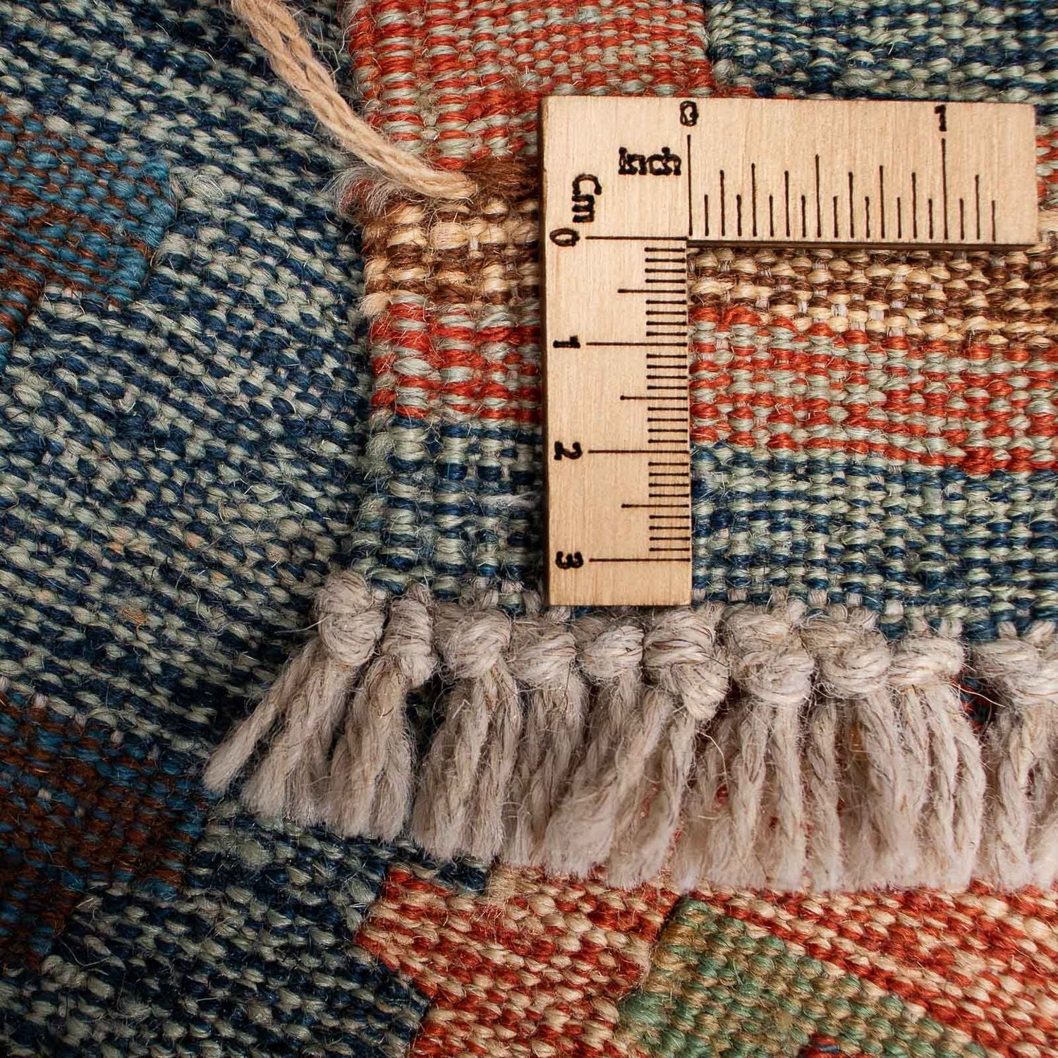Kelim-tæppe - orientalsk - 207 x 151 cm - flerfarvet