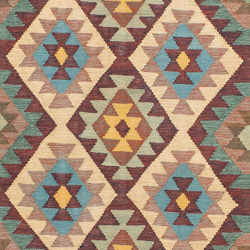 Kelim-tæppe - orientalsk - 210 x 149 cm - flerfarvet