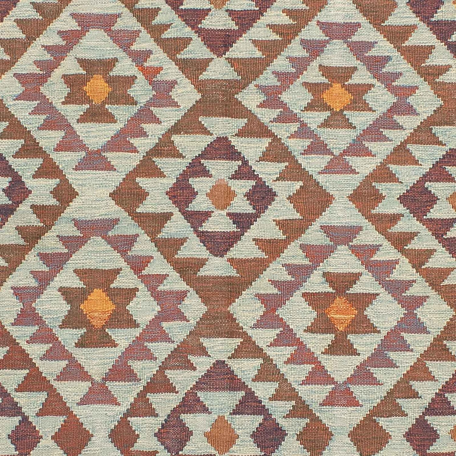 Kelim-tæppe - orientalsk - 197 x 144 cm - flerfarvet