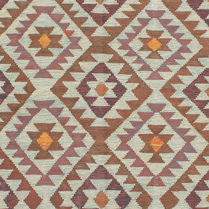 Kelim-tæppe - orientalsk - 197 x 144 cm - flerfarvet
