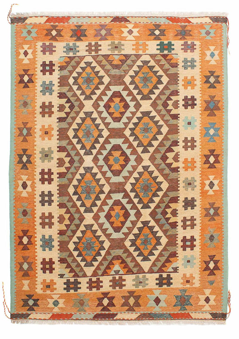 Kelim-tæppe - orientalsk - 212 x 152 cm - flerfarvet