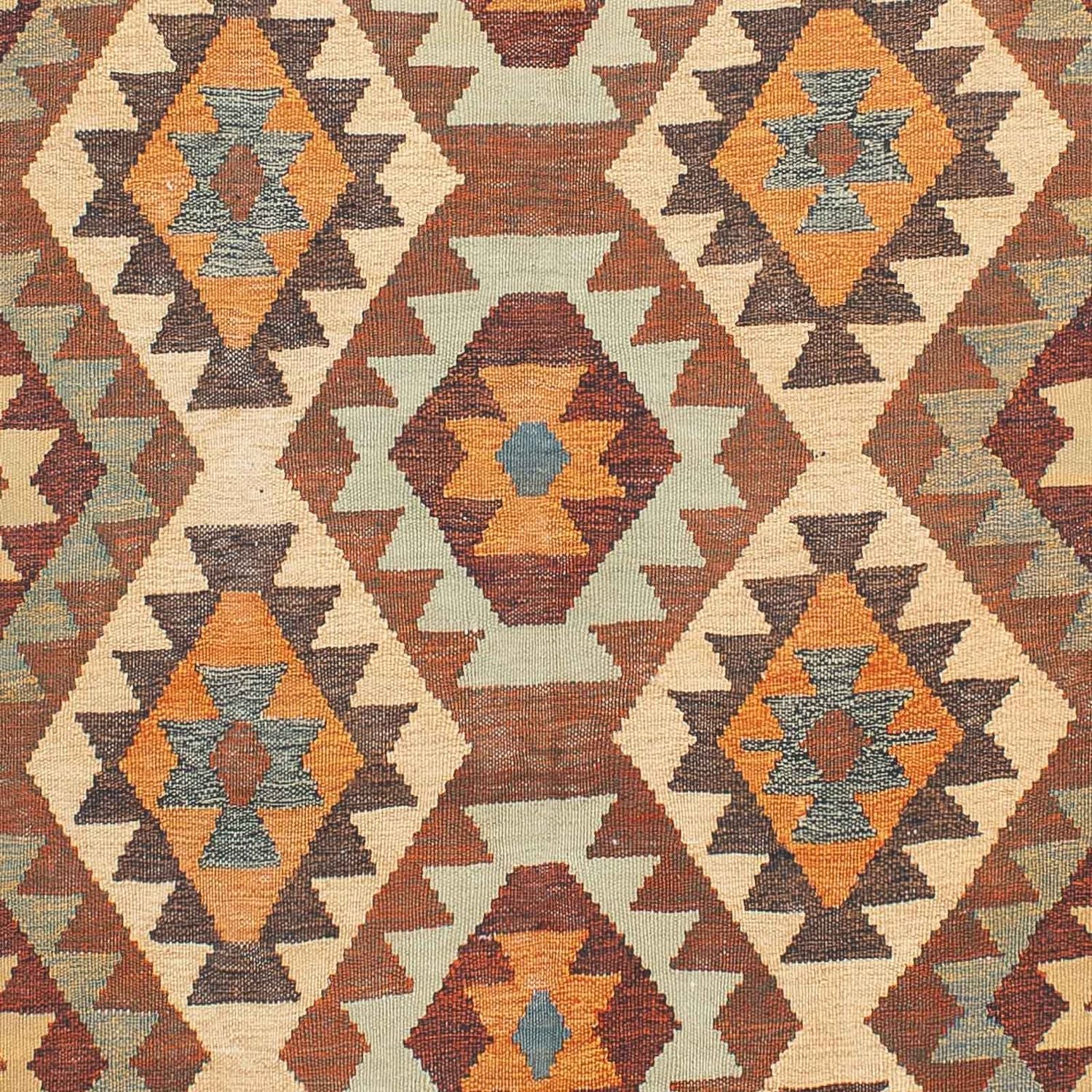 Kelim-tæppe - orientalsk - 212 x 152 cm - flerfarvet