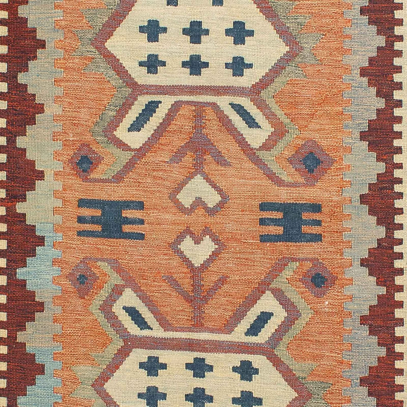 Kelim-tæppe - orientalsk - 208 x 143 cm - flerfarvet