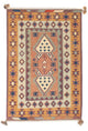Moderne kilim Tæppe 208x143cm - Uldtæppe