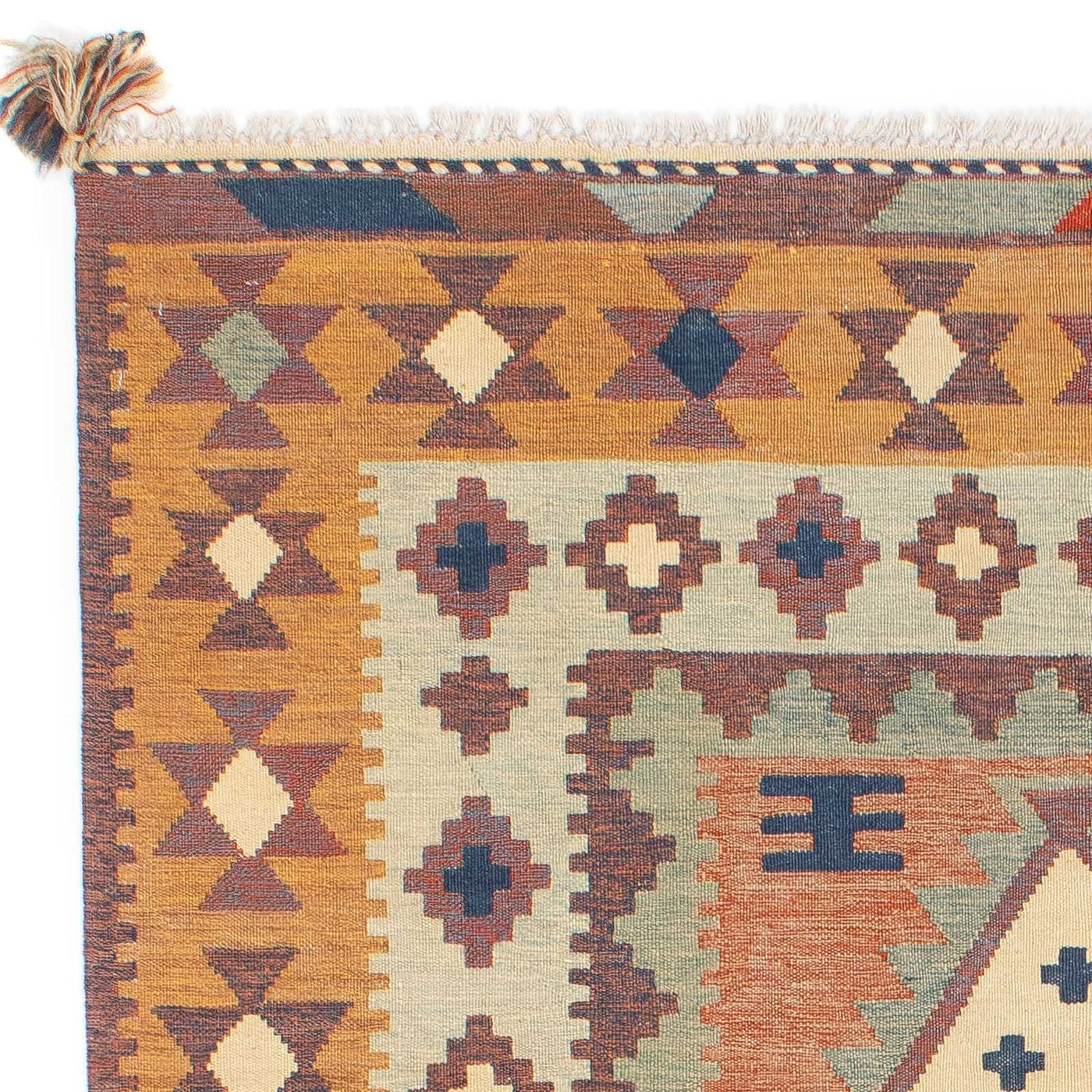 Moderne kilim Tæppe 208x143cm - Uldtæppe