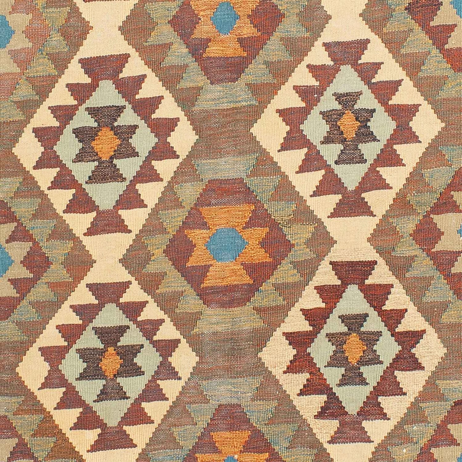 Kelim-tæppe - orientalsk - 208 x 148 cm - flerfarvet