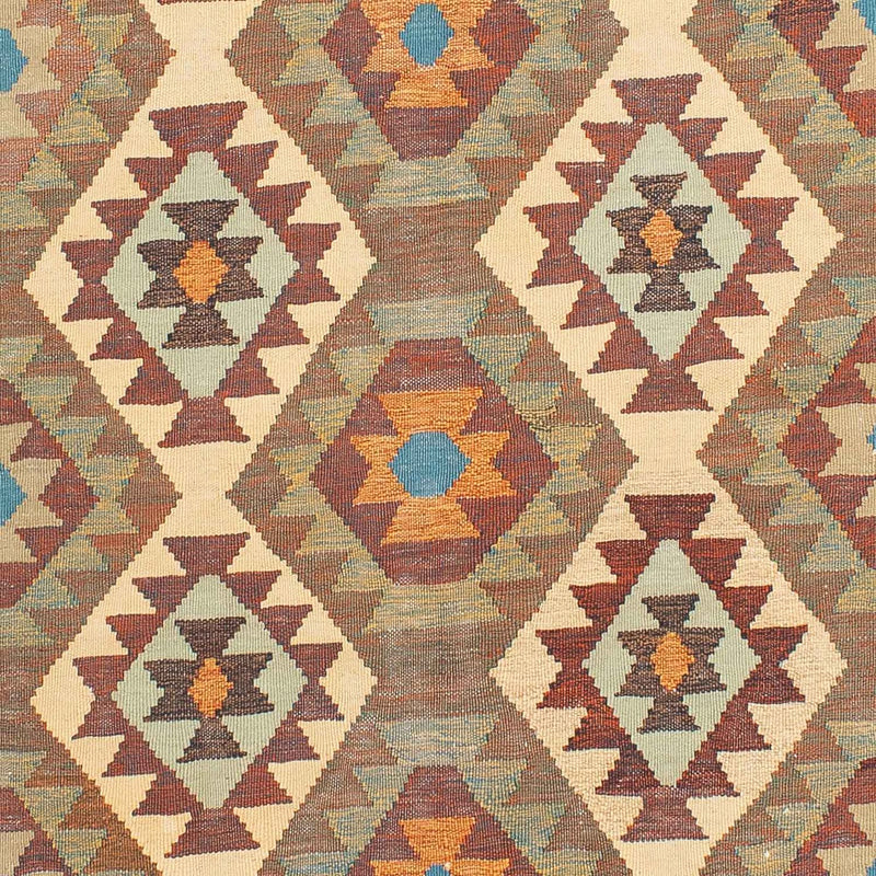 Kelim-tæppe - orientalsk - 208 x 148 cm - flerfarvet