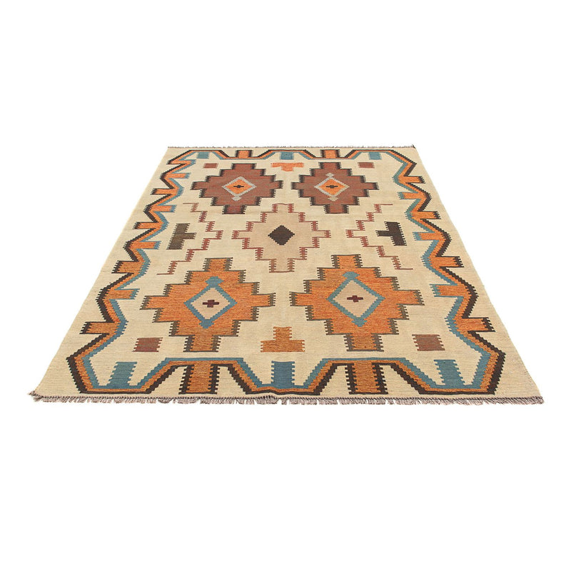 Kelim-tæppe - orientalsk - 205 x 158 cm - flerfarvet