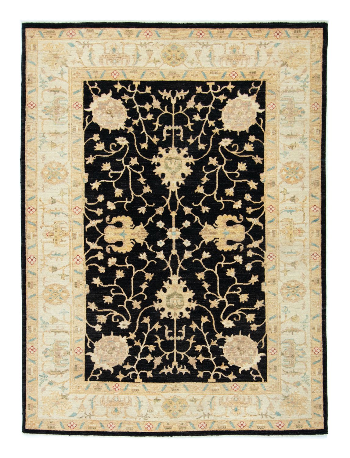 Ziegler Carpet - 195 x 153 cm - sort