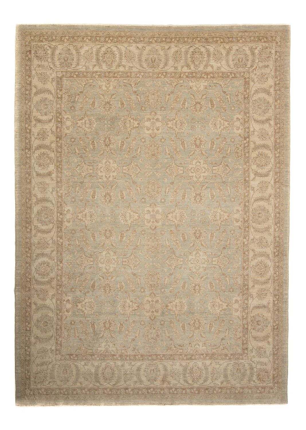 Persisk tæppe - Tabriz - 313 x 250 cm - lys brun