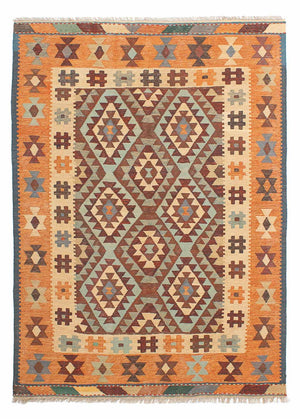 Kelim-tæppe - orientalsk - 208 x 150 cm - flerfarvet