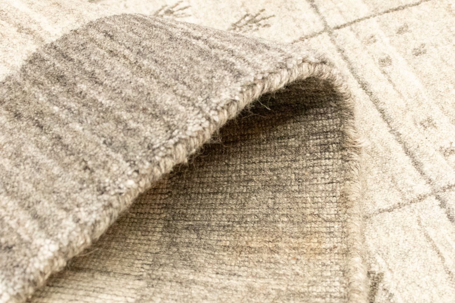 Vintage tæppe - 140 x 70 cm - sølv