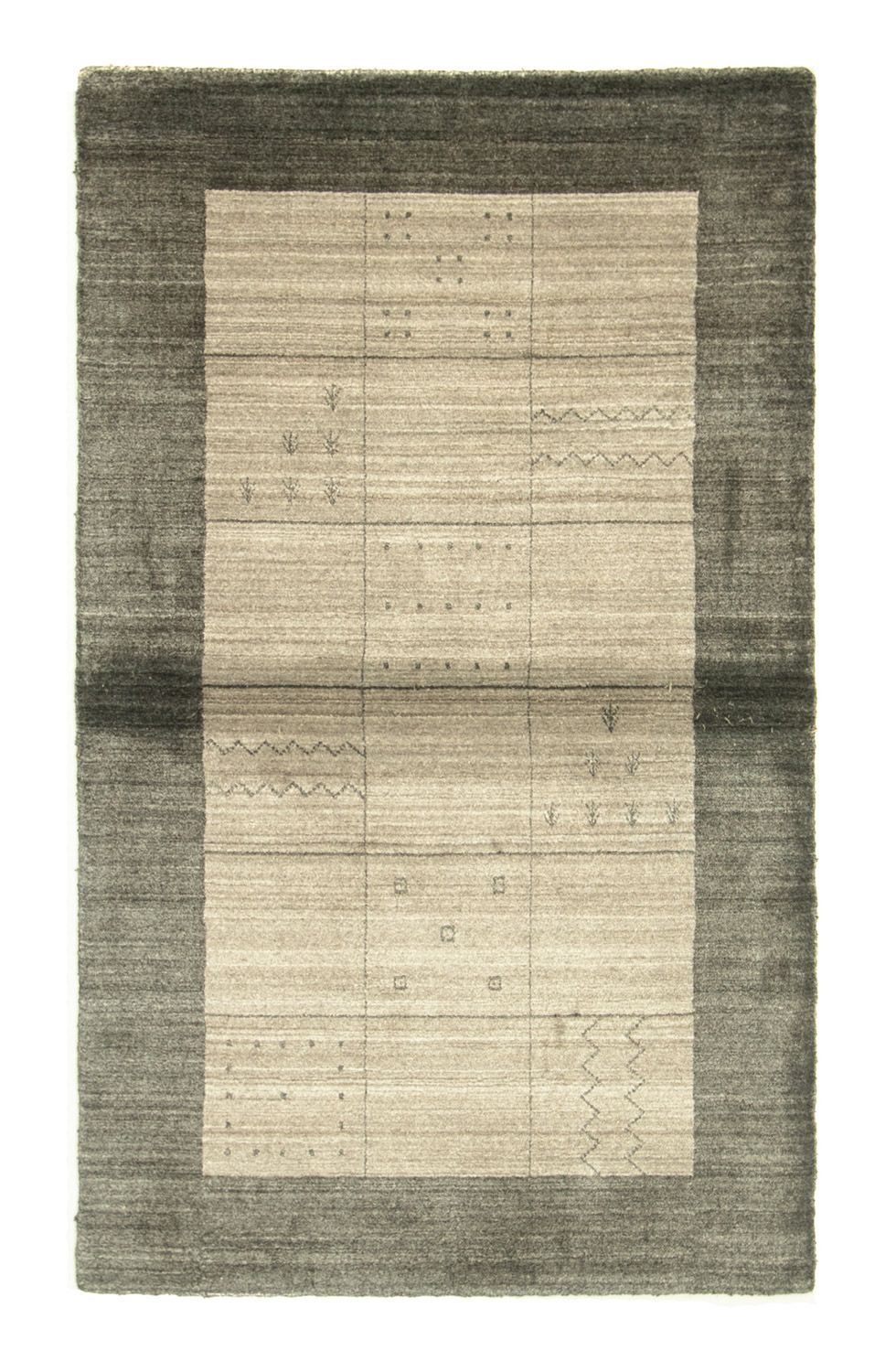 Vintage tæppe - 160 x 90 cm - grå