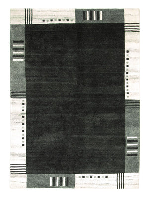 Vintage tæppe - 200 x 140 cm - sort